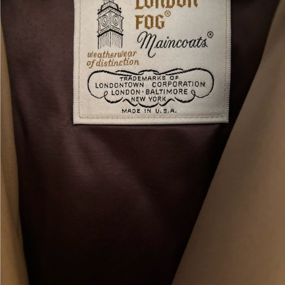 Vintage London Fog maincoats lined trench coat 40 long - Picture 4 of 11